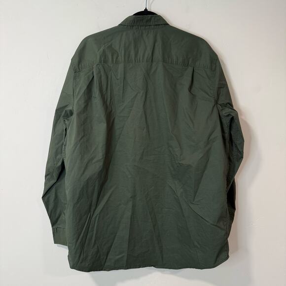 Pladra Men's Yuba Fishing Shirt Button Front Green XL Ripstop UPF Trail Outdoor - Picture 4 of 9
